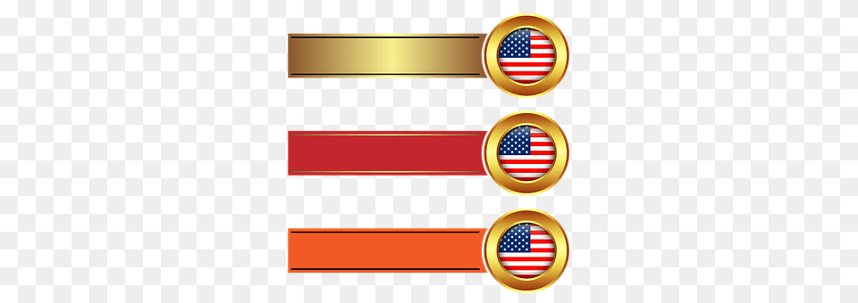 Banner Gold, American Flag, Flag Free Transparent Png