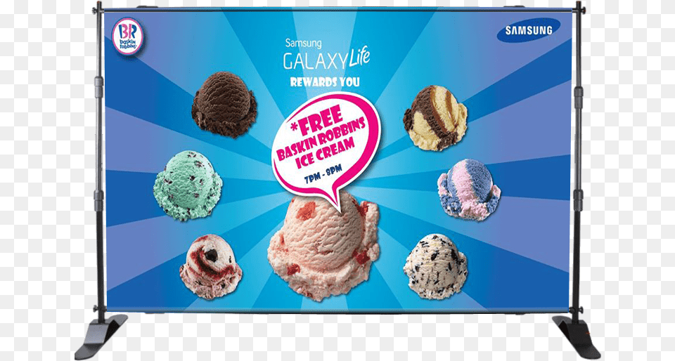 Banner, Cream, Dessert, Food, Ice Cream Free Transparent Png