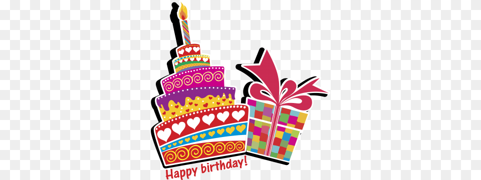 Banner Birthday Happi, Birthday Cake, Cake, Cream, Dessert Free Transparent Png