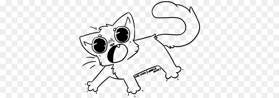 Banner Black And White Collection Of Derpy Derpy Cat Drawing, Lighting, Cutlery, Fork Free Png