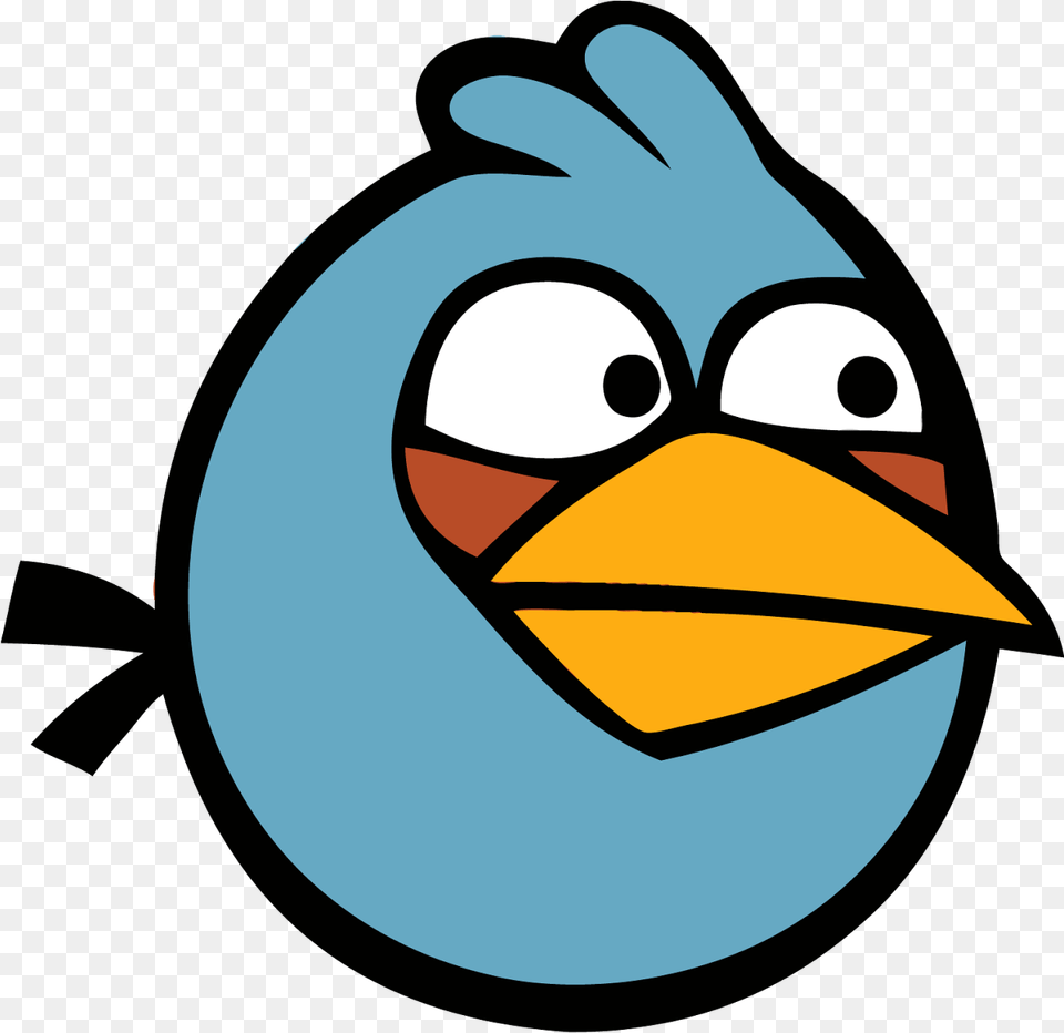 Banner Black And White Download Anger Clipart Angry Angry Bird Blue Bird Name, Animal, Beak, Jay, Face Png