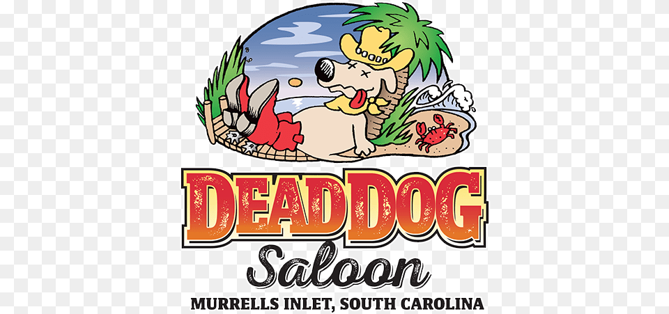Banner Black And White Download Dead Dog Saloon Marshwalk Dead Dog Saloon, Book, Comics, Publication, Advertisement Free Transparent Png