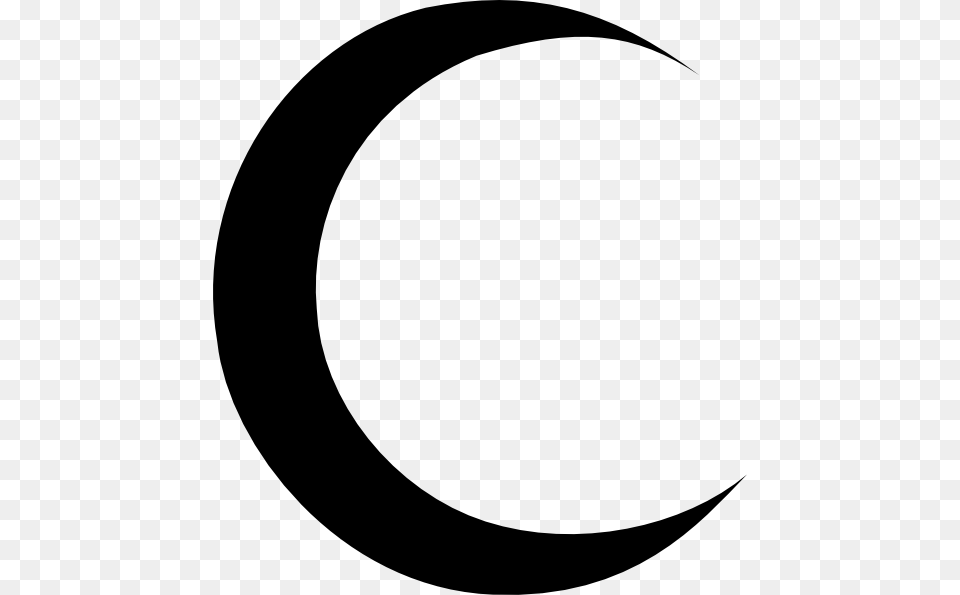 Banner Black And White Library Collection Of Half Clipart Crescent Moon Vector, Astronomy, Nature, Night, Outdoors Free Transparent Png