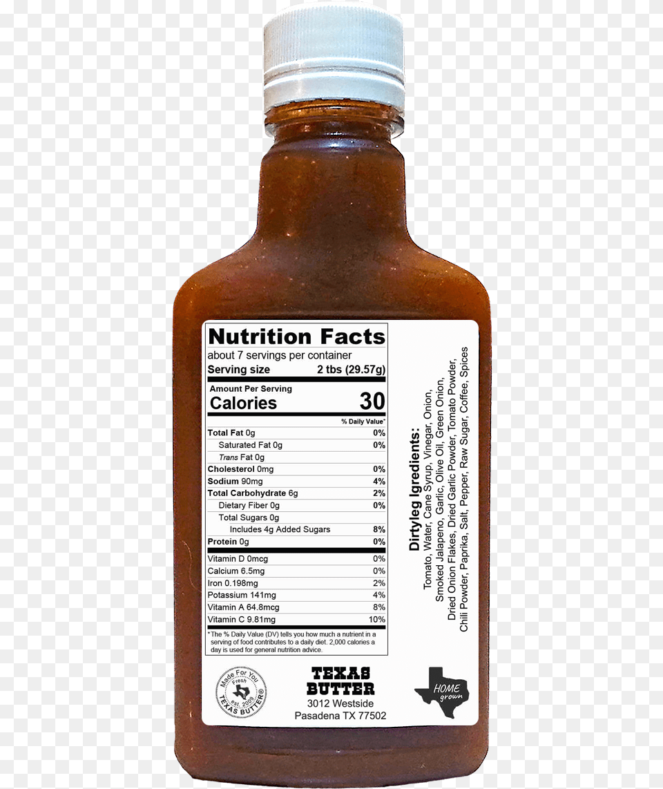 Banner Black And White Library Dirtyleg Texas Butter Nutrition Facts, Food, Seasoning, Syrup, Bottle Png