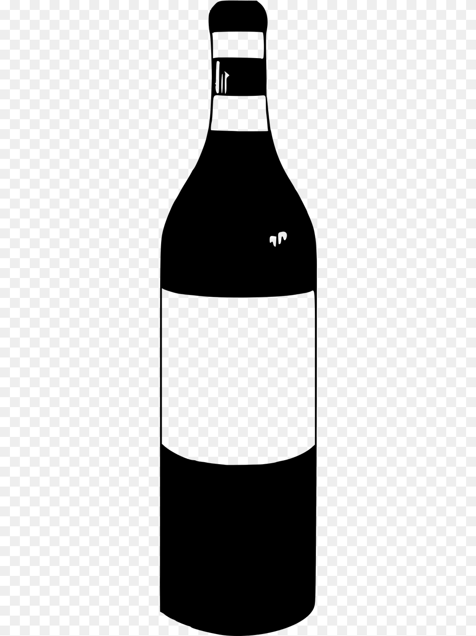 Banner Clip Art Transprent Download Glass Bottle, Gray Free Png
