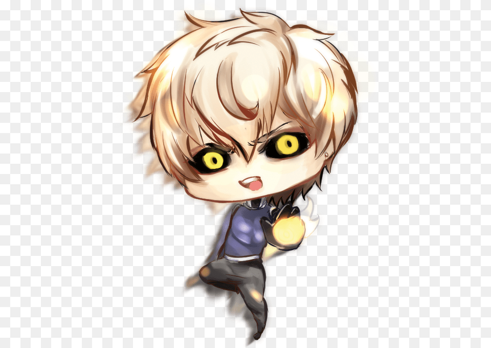 Banner Download Genos Drawing Pencil One Punch Man Chibi, Book, Comics, Publication, Baby Free Png