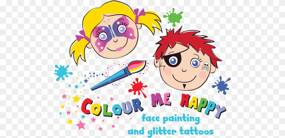 Banner Face Painting Clipart Face Painting Cartoon, Art, Book, Comics, Graphics Free Png