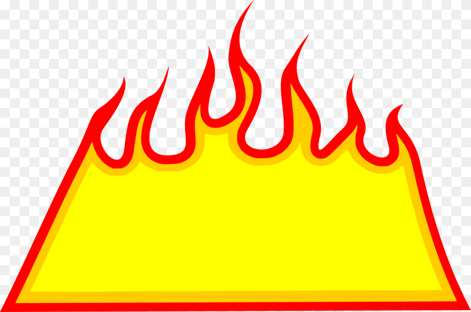 Banner Fire, Flame, Food, Ketchup Png