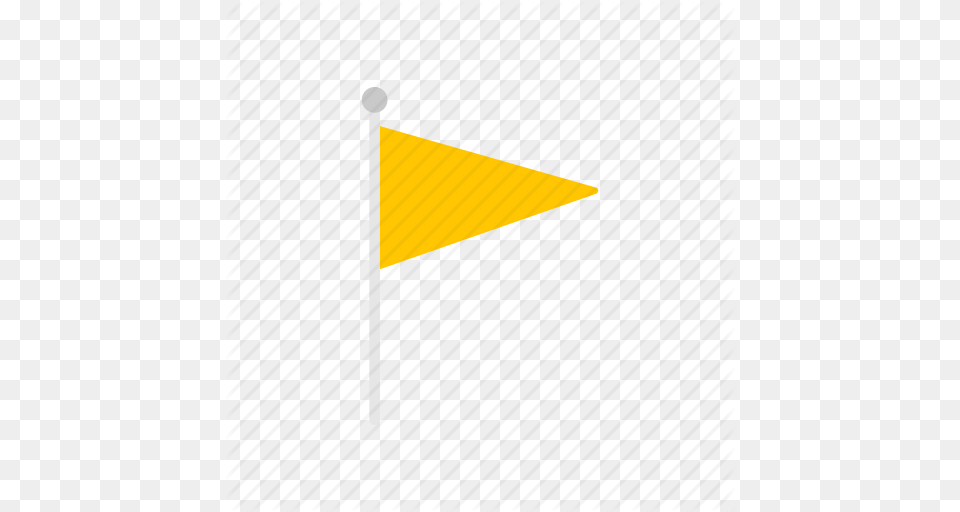 Banner Flag Notification Yellow Flag Icon, Triangle, Weapon Png Image