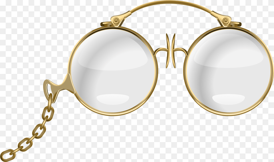 Banner Stock Clipart Of Eyeglasses Gold Glasses Clipart, Accessories, Chandelier, Lamp Free Transparent Png