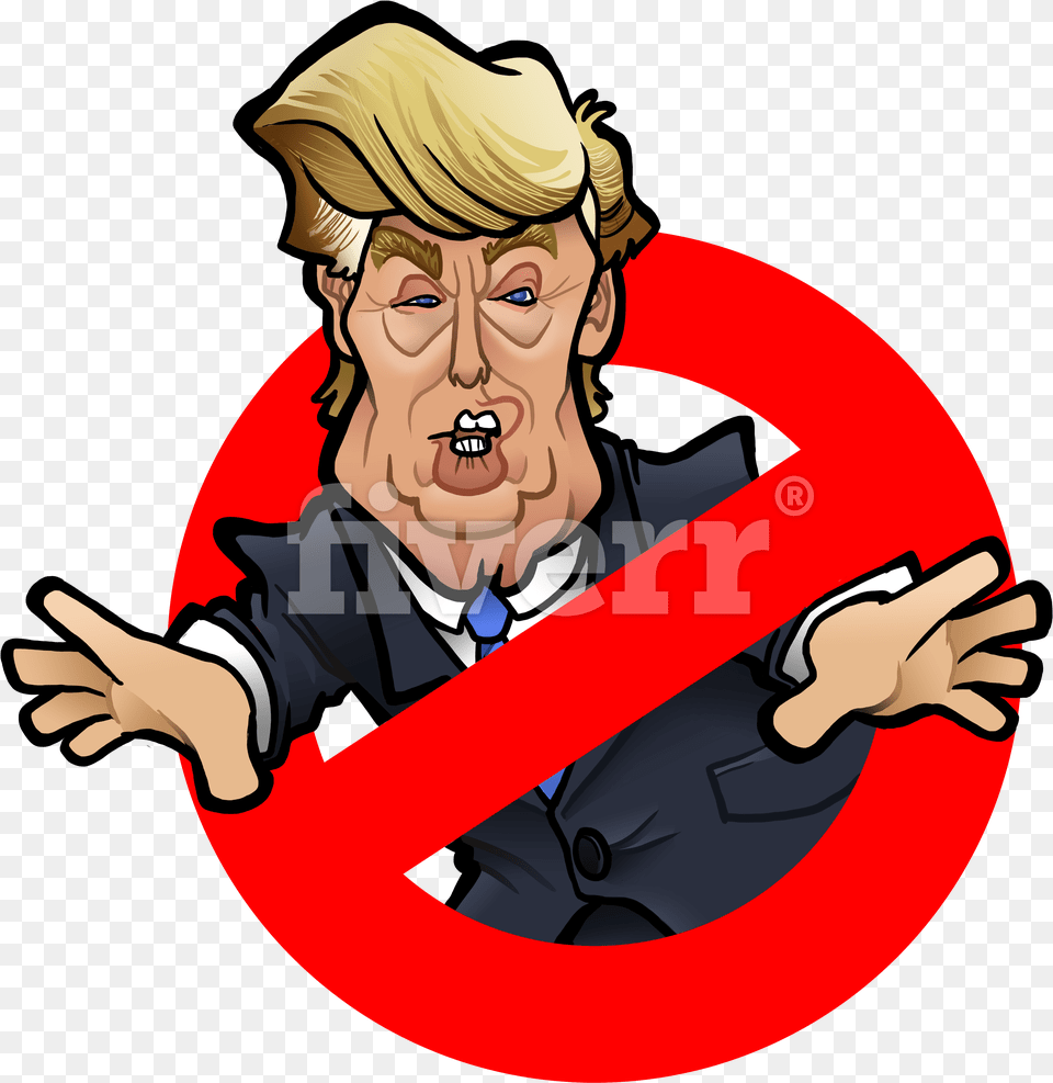 Banner Freeuse Draw A Celebrity Caricature By Binarygod 4 Anti Trump 35quot Stickers Plus Bonus 3quot Pinback Button, Adult, Person, Woman, Female Png