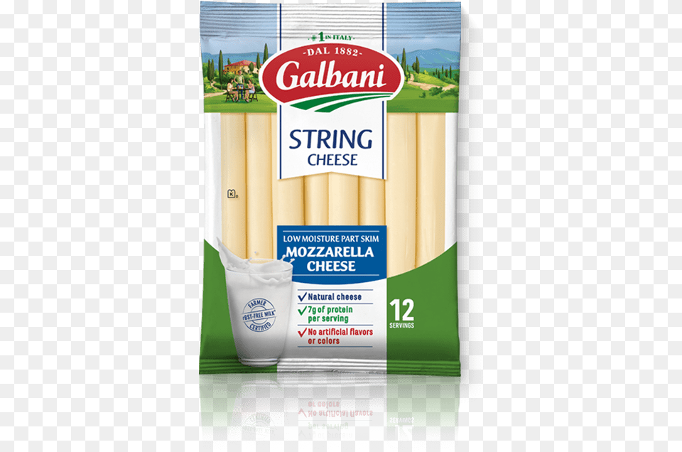 Banner Freeuse Stock Galbani Authentic Italian Galbani Mozzarella String Cheese, Advertisement, Poster, Person, Food Free Transparent Png