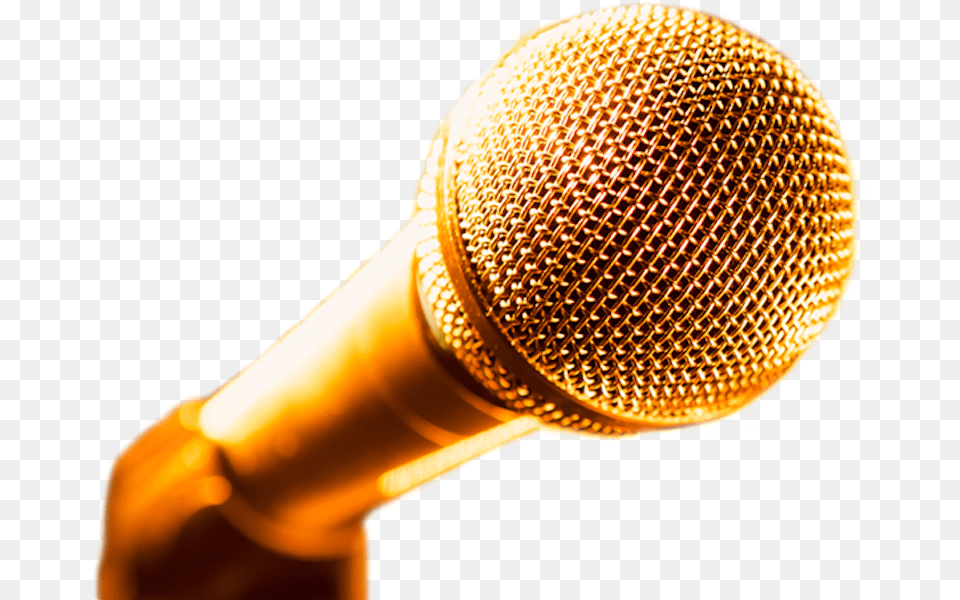 Banner Gold Microphone, Electrical Device Free Transparent Png