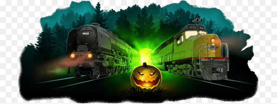 Banner Halloween 2015 Wikia, Railway, Train, Transportation, Vehicle Png Image