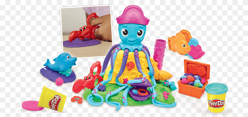 Banner Img Play Doh Cranky The Octopus, Cream, Dessert, Food, Icing Free Png