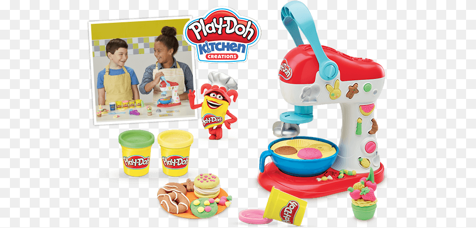 Banner Img Play Doh Kitchen Creations Mixer, Boy, Child, Female, Person Free Transparent Png