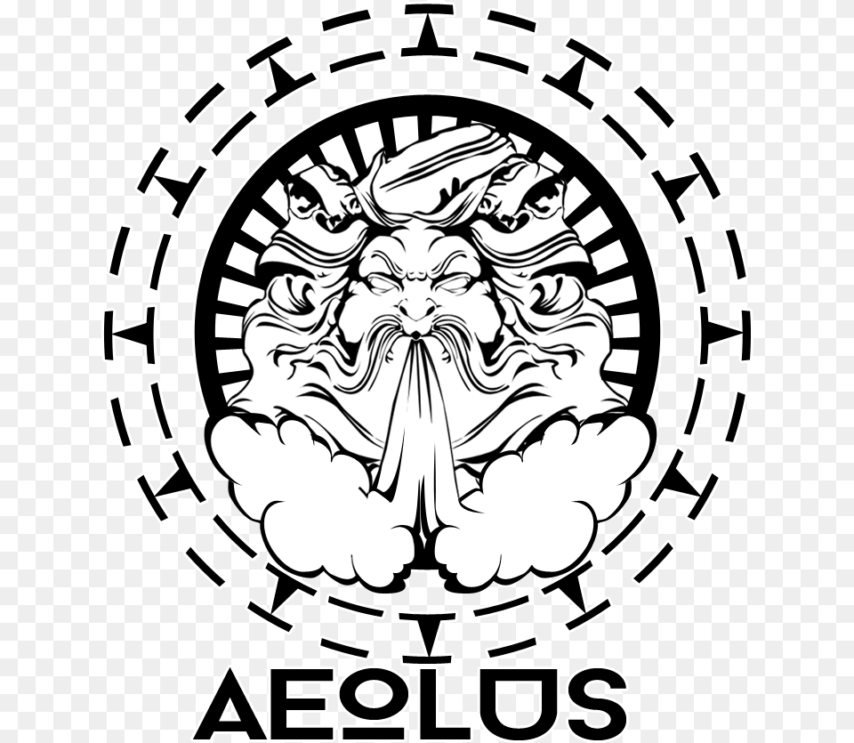 Banner Library Aeolus The Greek God Of Tattoo Greek Gods Logo, Person, Emblem, Symbol, Art Free Transparent Png