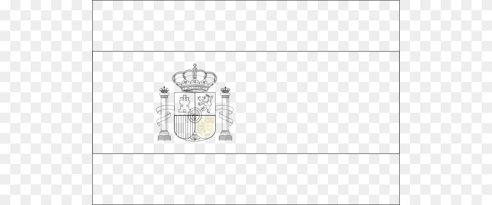 Banner Library Outline Clip Art At Clker Com Outline Of Spanish Flag, Logo, Emblem, Symbol, Text Free Png Download