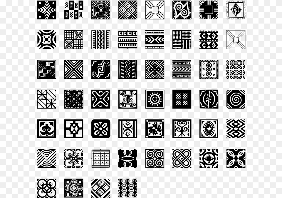 Banner Library Library African Pattern Mali Regular African Zentangle Patterns, Gray Free Png Download