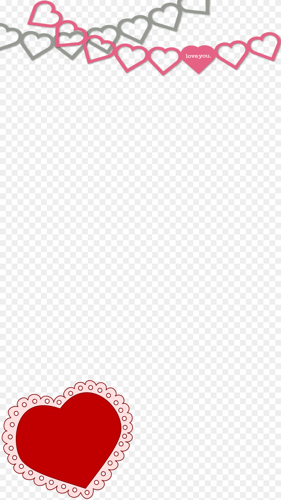 Banner Love, Heart Free Transparent Png