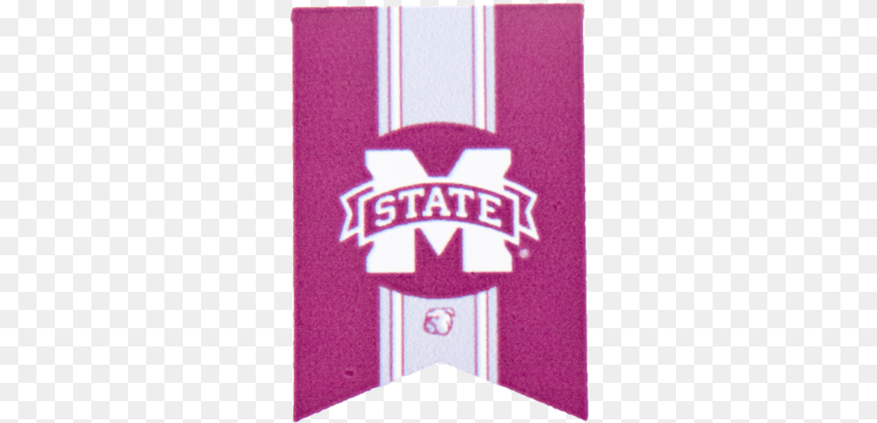 Banner M Vertical Stripe Flag Mississippi State Bulldogs Classic Football Bracelet, Logo, Home Decor Free Png