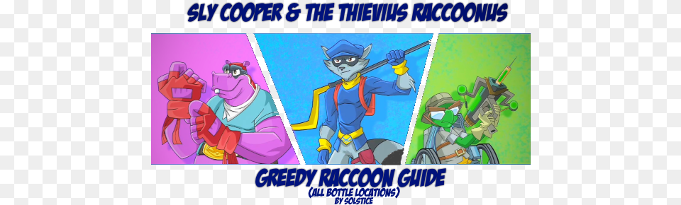 Banner Made By Solstice Sly Cooper And The Thievius Raccoonus Vita, Book, Comics, Publication, Baby Free Png Download