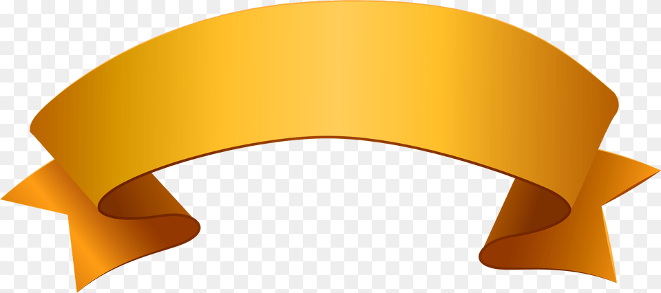 Banner Orange Ribbon Clip Art Ribbons, Clothing, Swimwear, Hat Free Png