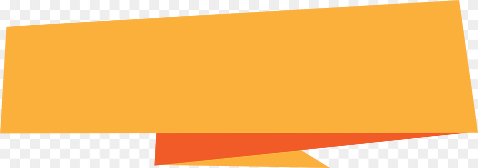 Banner Origami Transparent Transparent Orange Banner Free Png