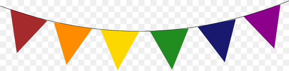 Banner Party Decoration Picture Flag Banner Clipart Transparent, Triangle Free Png