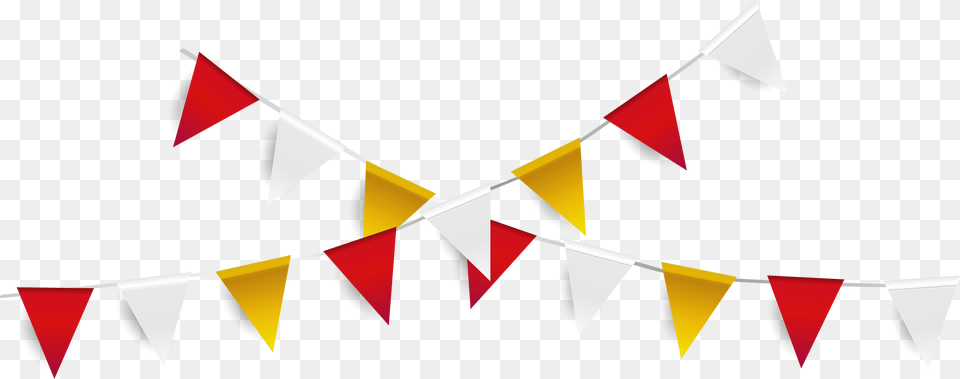 Banner Pennant Flag Garland Red White Yellow Red And Yellow Pennant Banner Clipart Free Transparent Png