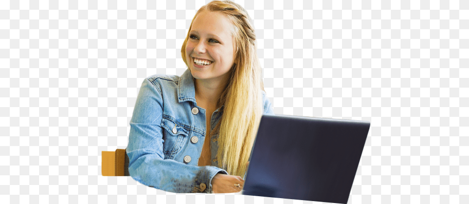 Banner Person Girl, Smile, Pc, Laptop, Head Free Png