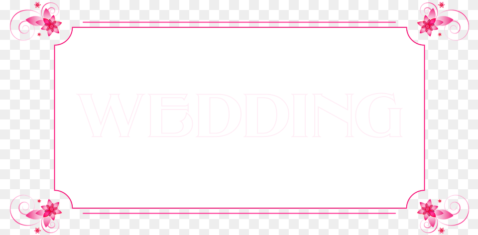 Banner Pink Flowers, White Board Free Png Download