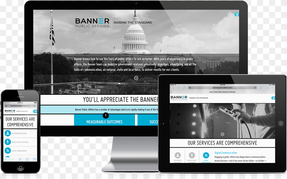 Banner Public Affairs Responsive Website Design Amp Development Design, Phone, Electronics, Mobile Phone, Adult Png Image