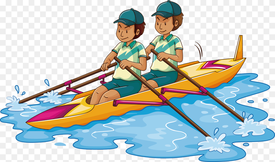 Banner Royalty Kayaking Clipart Recreation, Watercraft, Vehicle, Transportation, Person Free Png Download