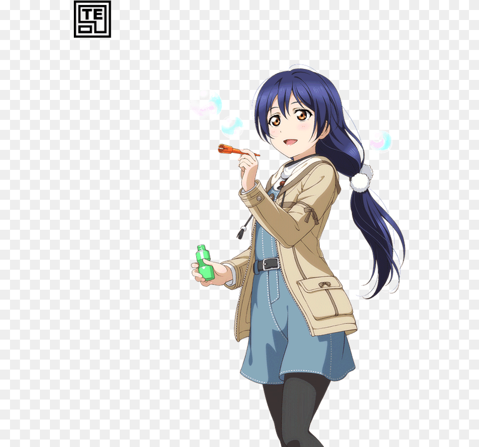Banner Royalty Love Live Render By Umi Sonoda Bubble, Book, Publication, Comics, Adult Free Png Download