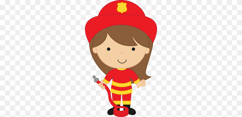 Banner Royalty Free Stock Imagen Relacionada Figuras Firefighter Girl Clipart, Elf, Baby, Person, Toy Png Image