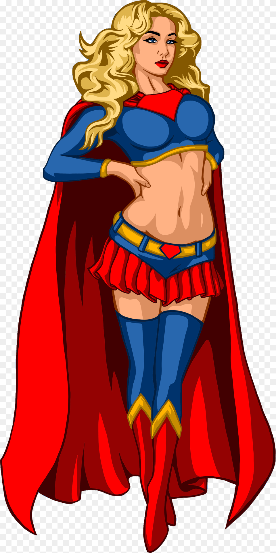 Banner Royalty Library Big Image Female Superhero Cartoon, Adult, Person, Woman, Clothing Free Png