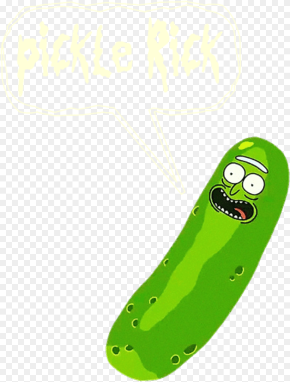 Banner Royalty Pickle Vector Large Rick Y Morty Vector, Food, Relish, Person, Produce Png