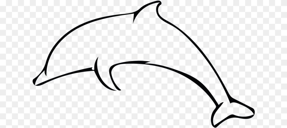 Banner Simple Dolphin Outline Animalcarecollege Info Dolphin Outline Black And White, Animal, Mammal, Sea Life Free Png