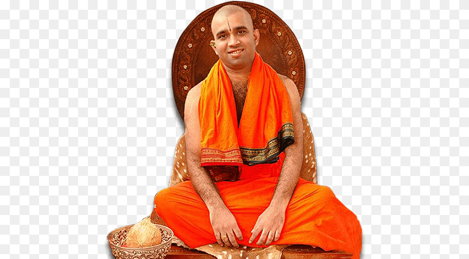 Banner Slide Hh Shrimad Samyamindra Thirtha Swamiji, Adult, Male, Man, Person Png Image