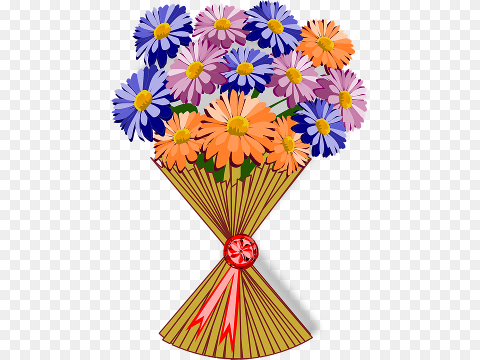 Banner Stock Bouquet I Ekler Bouquet De Fleurs Clipart, Daisy, Flower, Flower Arrangement, Flower Bouquet Free Transparent Png