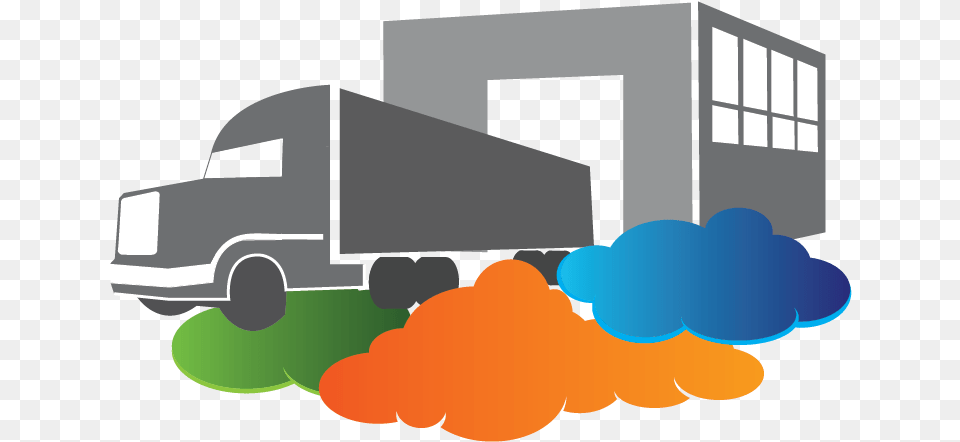 Banner Stock Distribution Cloud Erp Software From Rootstock Distribution Clipart, Moving Van, Transportation, Van, Vehicle Png