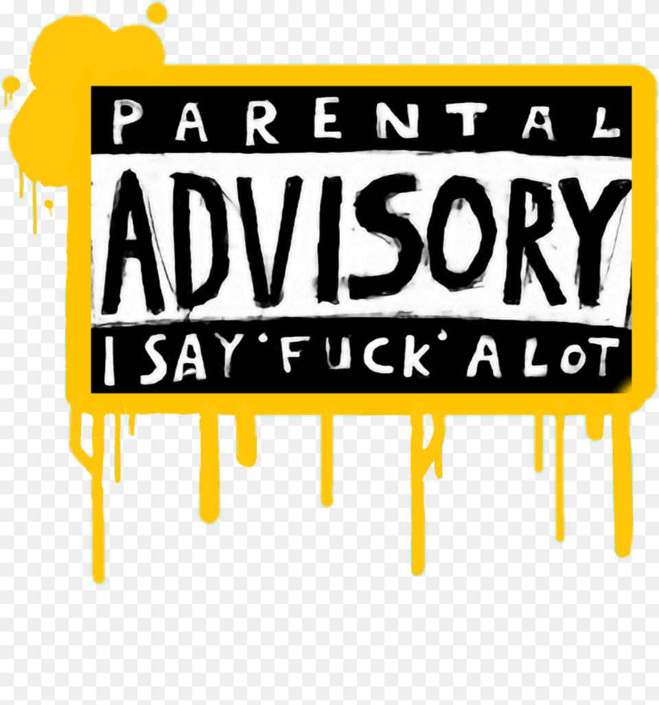 Banner Stock Drake Parental Meme Bobesponja Tugfa V Parental Advisory Logo Gold, Advertisement, Sticker, Text, Poster Png