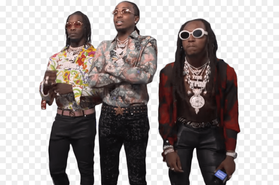 Banner Stock Migos Migos And Joe Budden, Accessories, Person, Man, Male Free Png