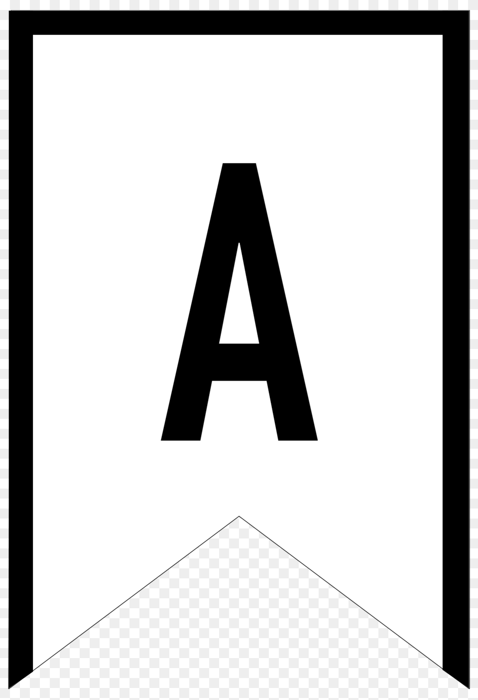 Banner Templates Printable Abc Letters, Triangle, Sign, Symbol Free Transparent Png