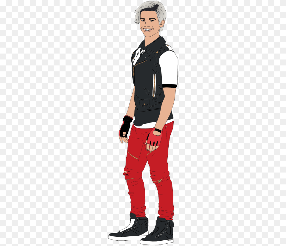 Banner Transparent Disney S Art Galore With Images Descendants 2 Carlos Drawing, Clothing, Pants, Book, Publication Png