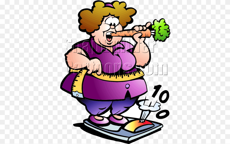 Banner Transparent Carrot Clipart Fat Fat Women On Scales, Baby, Person, Face, Head Free Png Download