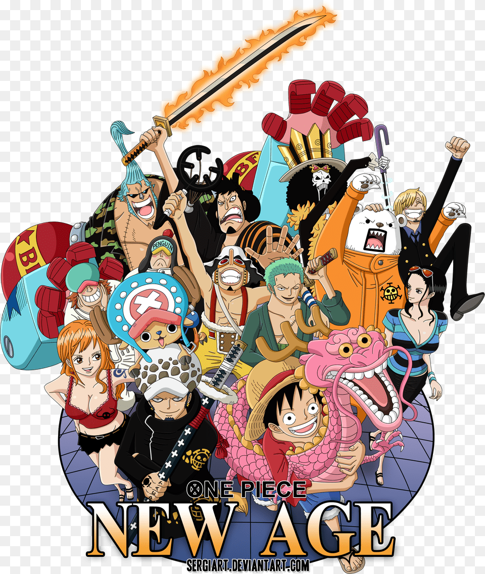 Banner Download One New Age By Sergiart Icon One Piece New World, Publication, Book, Comics, Person Free Transparent Png