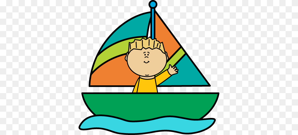 Banner Green Sailboat Panda Images Sail A Boat Clipart, Art, Baby, Person, Transportation Free Transparent Png