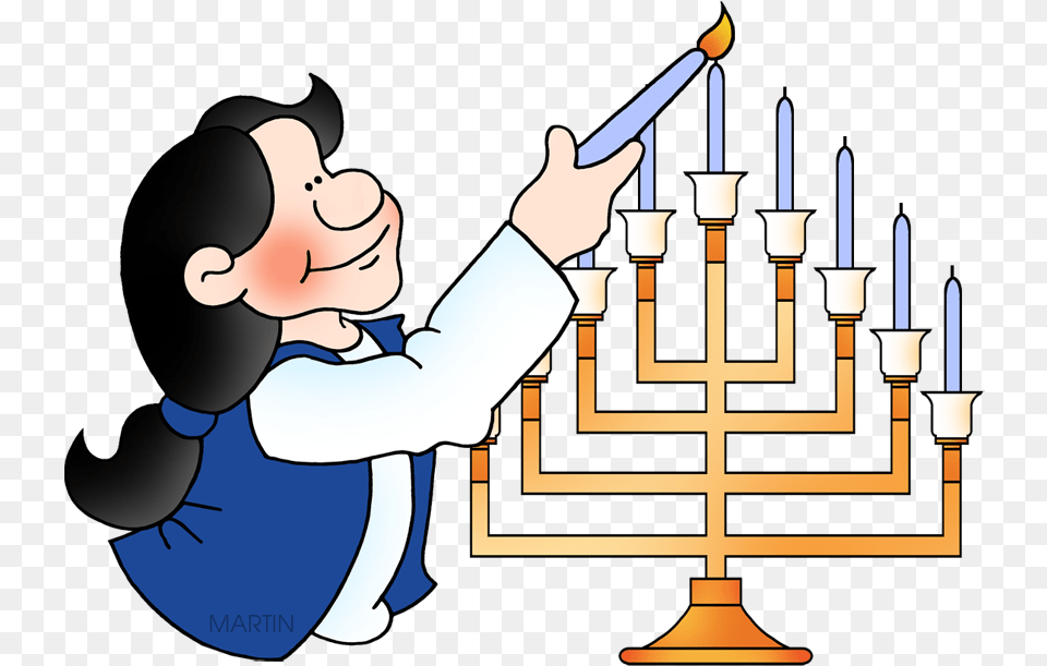 Banner Transparent Hanukkah Clip Art By Lighting The Menorah Clipart, People, Person, Baby, Face Free Png